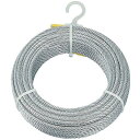 トラスコ中山(TRUSCO) メッキ付ワイヤーロープ Φ6mmX30m CWM-6S30