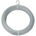 トラスコ中山(TRUSCO) メッキ付ワイヤーロープ Φ6mmX20m CWM-6S20