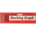 トンボ鉛筆 色鉛筆 紙巻き マーキンググラフ 赤 1ダース 2285-25(3)