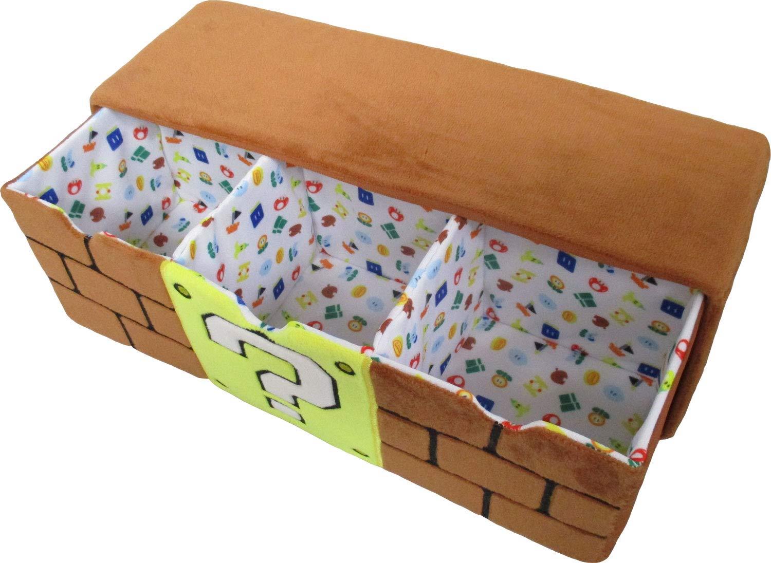 マリオ　ぬいぐるみ3連チェ スト　ブロック