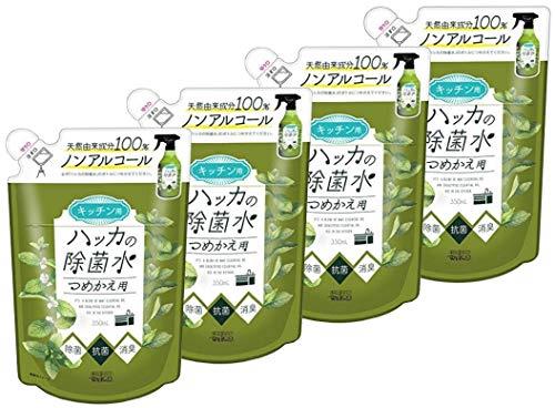 ハッカの除菌水 つめかえ用 × 4個セット 350ミリリットル (x 4)