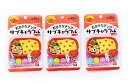 ハート型 キャラフル おさかなチップ約30枚入り 【まとめ買い×3袋セット】 お弁当・お料理に そのまま食べられる