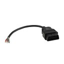 FUSD OBD-II 16ピンツーエンドオープンプラグワイヤケーブル OBD2オス16ピンコネクタラウンド延長診断ケーブル 30cm(2)