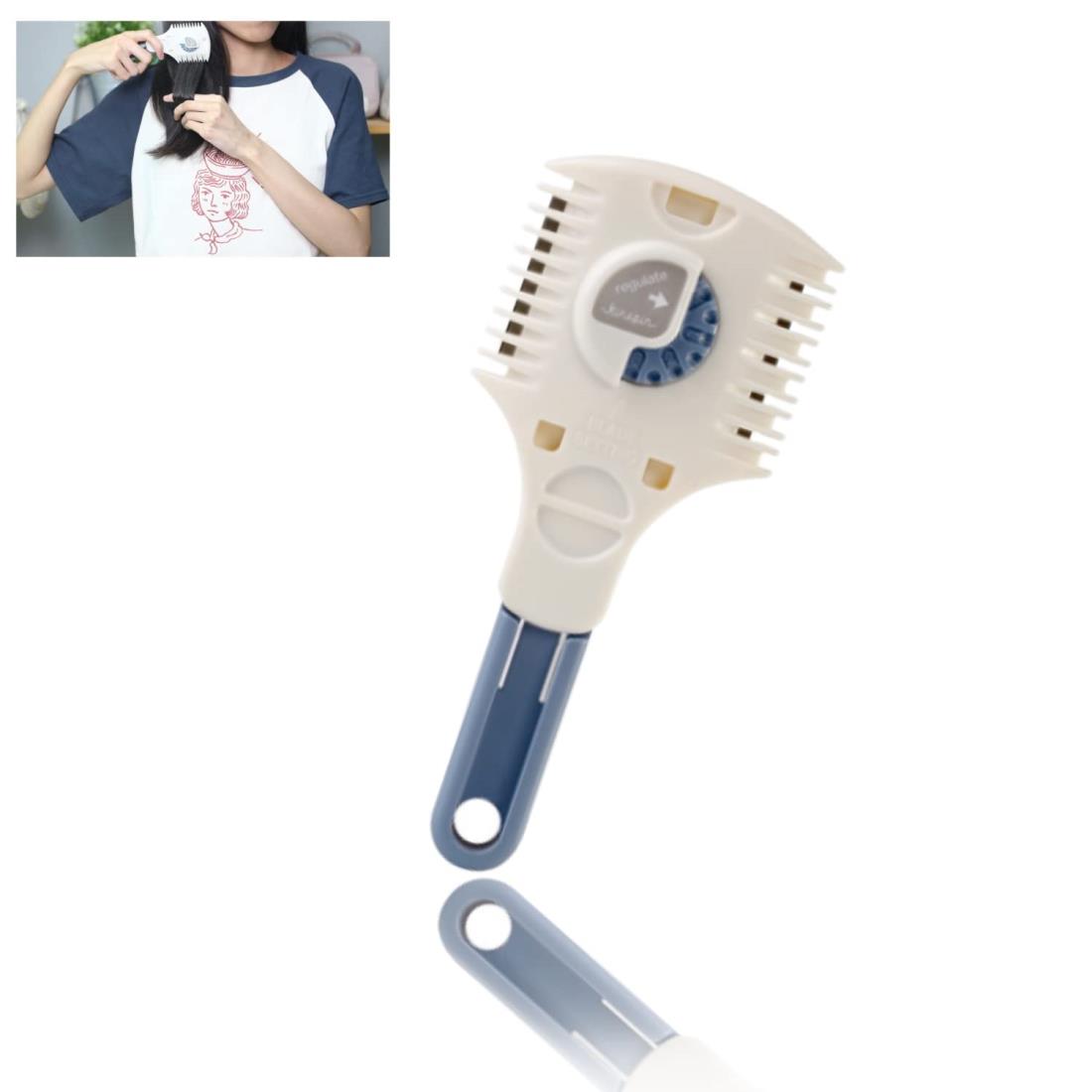 ヘアカッター 枝毛カッター すきかみそり 髪の毛 ヘアトリマー クシ型 すきばさみ セルフカット 前髪 ..