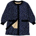 セイエイ(seiei)【 吸湿発熱 あったか かっぽうぎ 】割烹着 エプロン はんてん アルミシート入り (紺, M-L) 18727