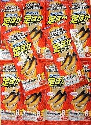 ［10個セット］オンパックス 足ぽかシート 8時間 22cm 3足入り×10個 white