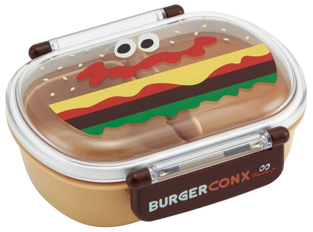 スケーター(Skater) 子供用 お弁当箱 1段 360ml 中子付き(おかず容器)ふわっと盛れるドーム型 キッズランチ 抗菌加工 日本製 バーガーコンクス QAF2BAAG-A