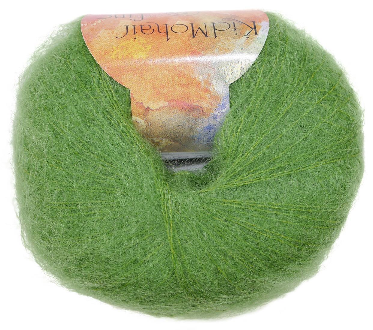 パピー キッドモヘア ファイン 毛糸 極細 39 黄緑 系 25g 約225m 10000009