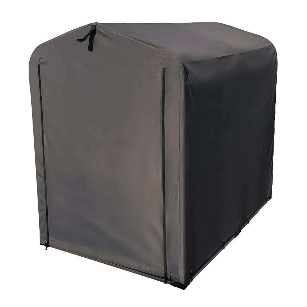 アイリスプラザ サイクルハウス ガレージ 防水 撥水 自転車 収納 グレー 2台用 梅雨対策