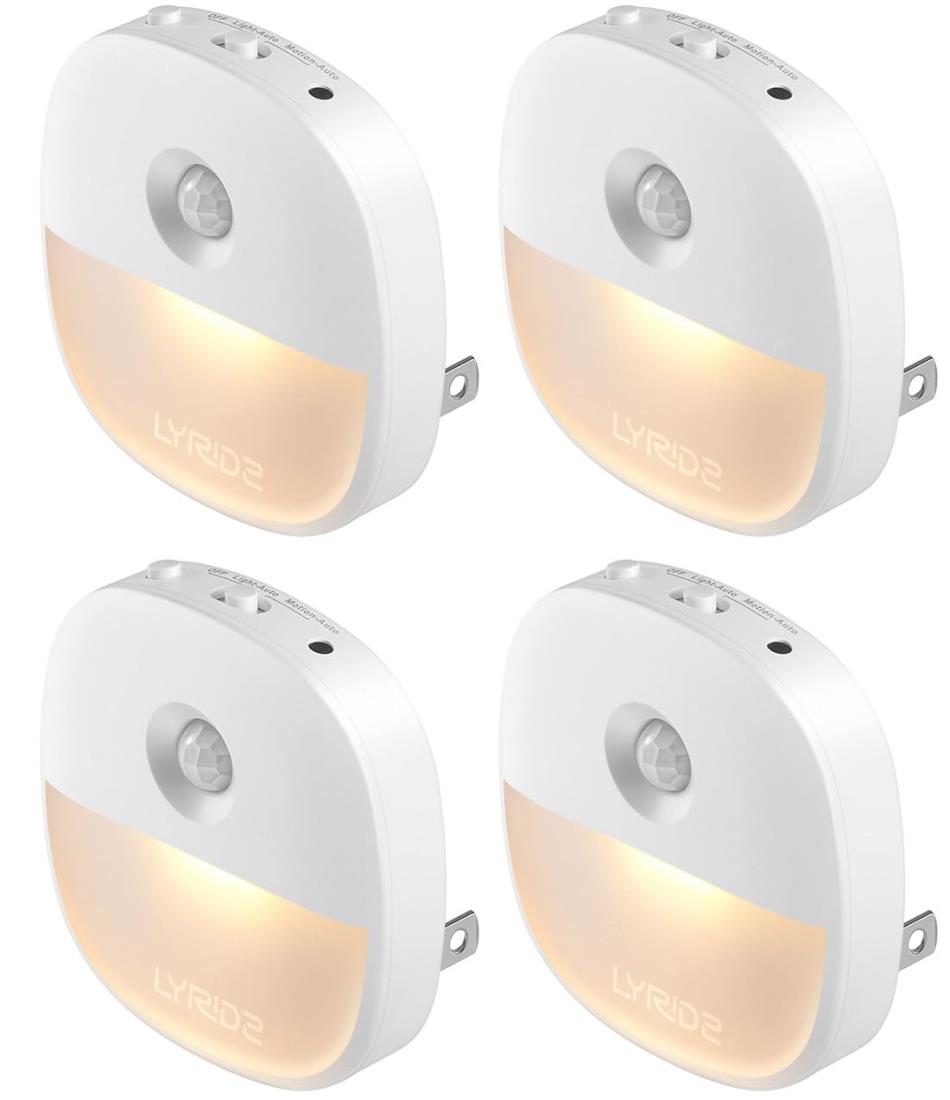 LYRIDZ センサーライト 室内 足元灯 コンセント 常夜灯 無段階調光 フットライト 人感センサーと明暗セ..