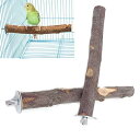 YFFSFDC 鳥 止まり木I型 パーチ オウムインコ爪を磨く 噛むおもちゃ 自然りんごの木 設置簡単鳥休み場所 鳥用品 2本セット