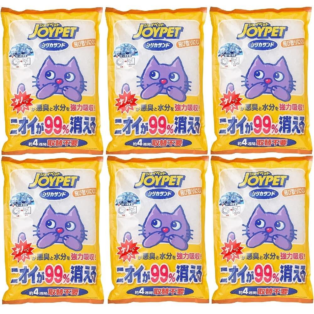 JOYPET(ジョイペット) 猫砂 シリカサンドクラッシュ 4.6L×6個 (まとめ買い)