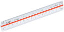 ライオン事務器 製図用品 三角スケール 一般用 150mm No.513