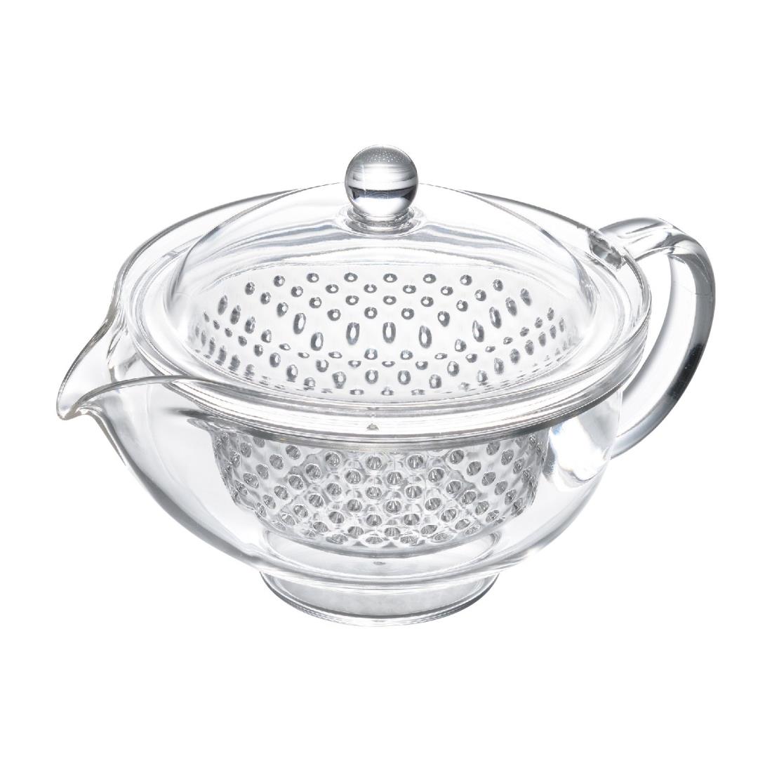 曙産業 ティーポット クリア 日本製 透明でお茶の出具合がよく見える プラスチック製で割れにくい 水切れがよく注ぎやすい 目詰まりしにくいプラスチック製ストレーナー クリアティーポット TW-3713