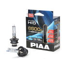 PIAA ヘッドライト用 HIDバルブ 純正交換用 6600K 高ルーメン 2400lm D4R/D4S 共用 車検対応 2個入 HL664