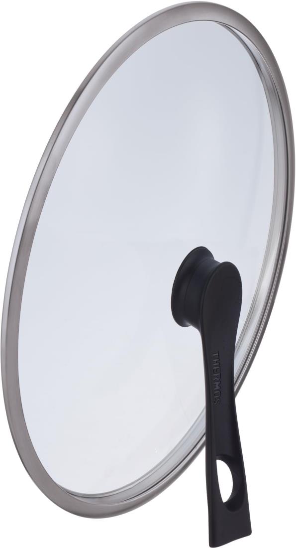 サーモス スタンド式ガラスフタ KLH 28cm対応 ブラック KLH-028 BK