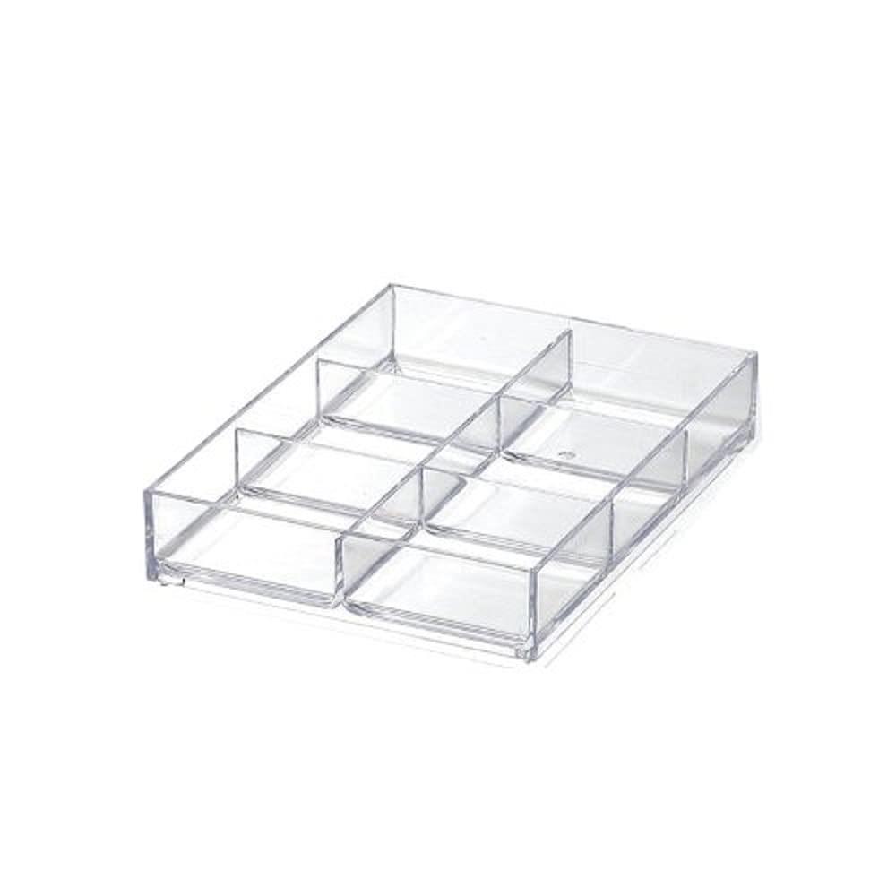 ライクイット (like-it) 小物収納 A6 6分割 組み合わせて使えるシステムトレー クリア 約幅11.5x奥15.4x高3cm LM-T11