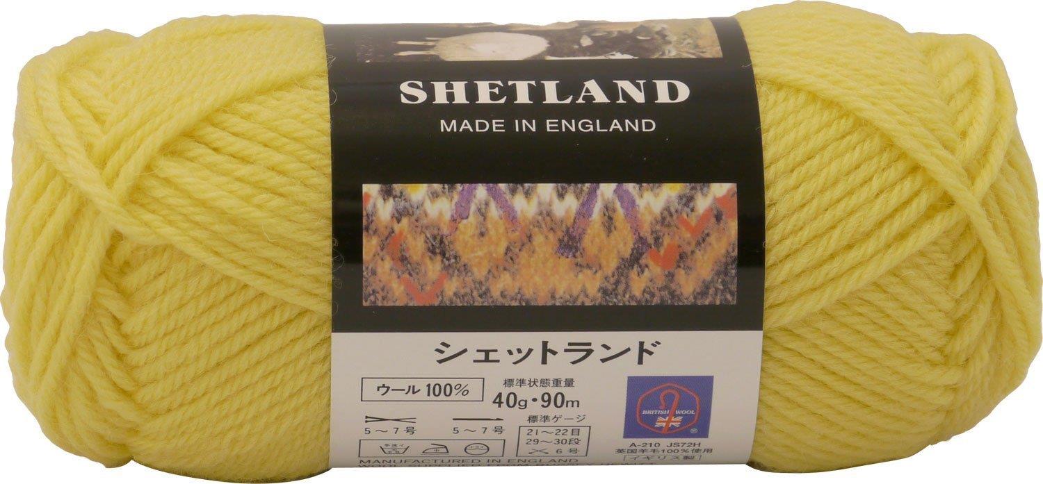 パピー シェットランド 毛糸 並太 Col.39 イエ ロー 系 40g 約90m 10000523