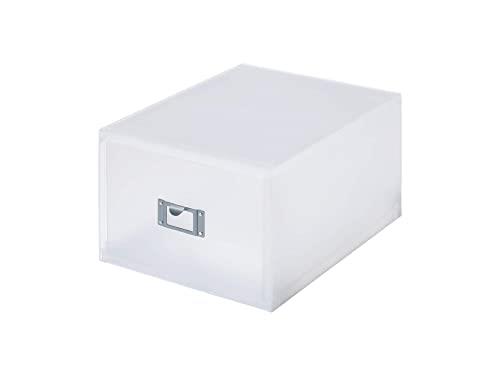 ライクイット (like-it) 収納ボックス 玄関収納 下駄箱 引き出し収納ケース 約幅26×奥35×高18.2cm ホワ..