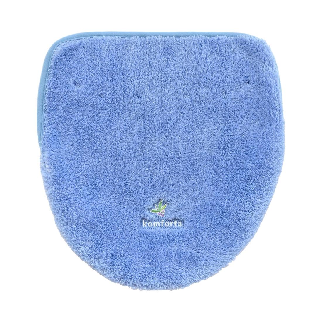 オカ(OKA) コムフォルタ6 トイレフタカバー ドレニモタイプ(兼用タイプ) ブルー (シンプル かわいい カジュアル 無地)