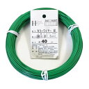 ダイドーハント (DAIDOHANT) 針金 ビニー ル被覆 カラーワイヤー グリーン ( 緑 ) 太さ #16 (1.6 mm x 長さ 40m 101553...