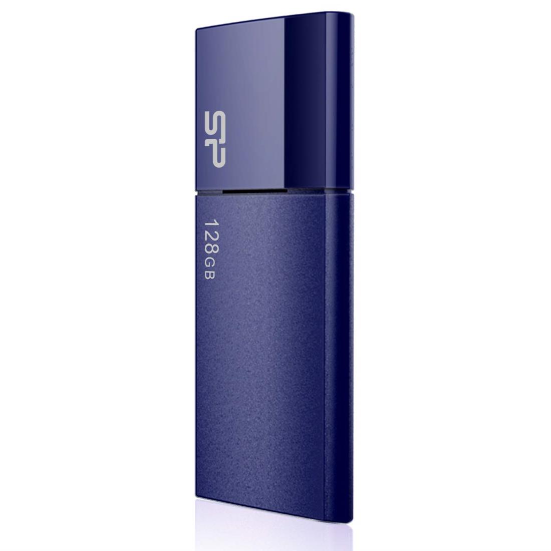 SP Silicon Power シリコンパワー USBメモリ 128GB USB3.0 スライド式 Blaze B05 ネイビーブルー SP128GBUF3B05V1D