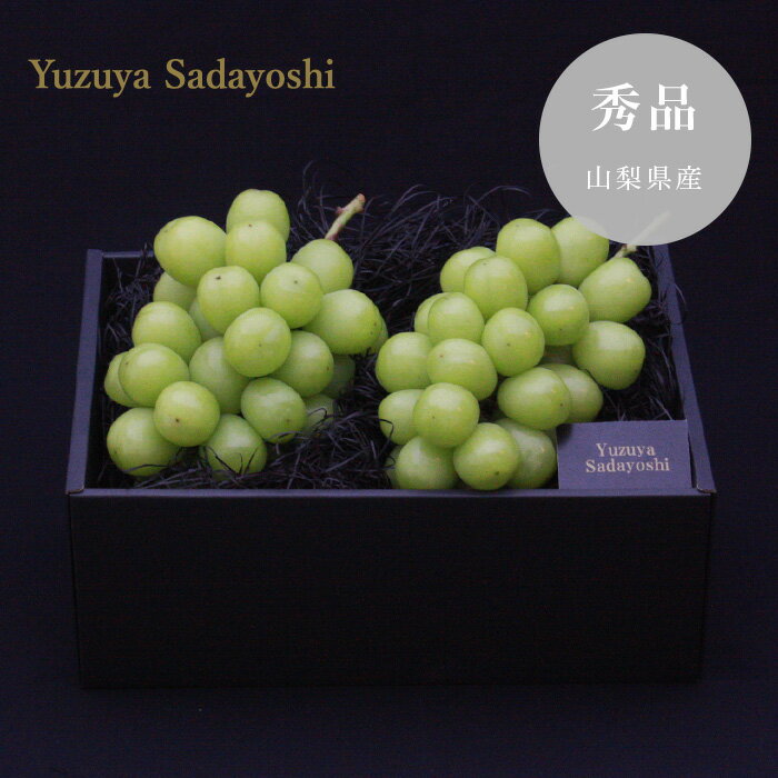 山梨県産 シャインマスカット 秀品 2房入り 【送料無料※沖縄は除く】父の日 山梨 長野 冷蔵 種無し ぶどう ギフト フルーツ 高級 一粒 1粒 糖度 贈答 贈答用 大粒
