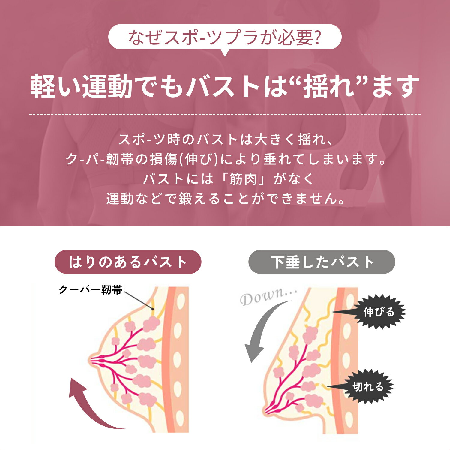 イベット(Yvette) スポーツブラ 前開き 高強度 揺れない ジャガードメッシュ使用 ...