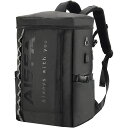AISFAリュック メンズ リュックサック スクエア バックパック サック防水 17インチPC ビジネスリュック bag ラップトップバック リュックラップ USB充電ポート付き アウトドア旅行 学生