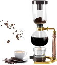 ポイント5倍 サイフォン式コーヒーメーカー ドリップコーヒー 3杯用 2色 ビンテージ 手動式 コーヒーサイフォン 真空ガラス お手入れ簡単 家庭用 キャンプ ...