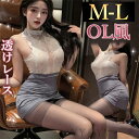 【新規向け10%OFFクーポン有】ボディコン セクシー ランジェリー コスチューム OL 秘書 教師 コスプレ シースルー シャツ セット エロコスプレ 誘惑 ...