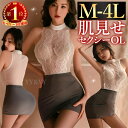【2000円OFFクーポン有】ボディコン コスプレ コスチューム OL 秘書 セクシーランジェリー 超過激 大きいサイズ XL 3L 4L ベビードール 透け シースルー 総レース 過激 下着 ルームウェア 部屋着 衣装 エロ エロ下着 レディース Tバック スケスケ タイトスカート 女装