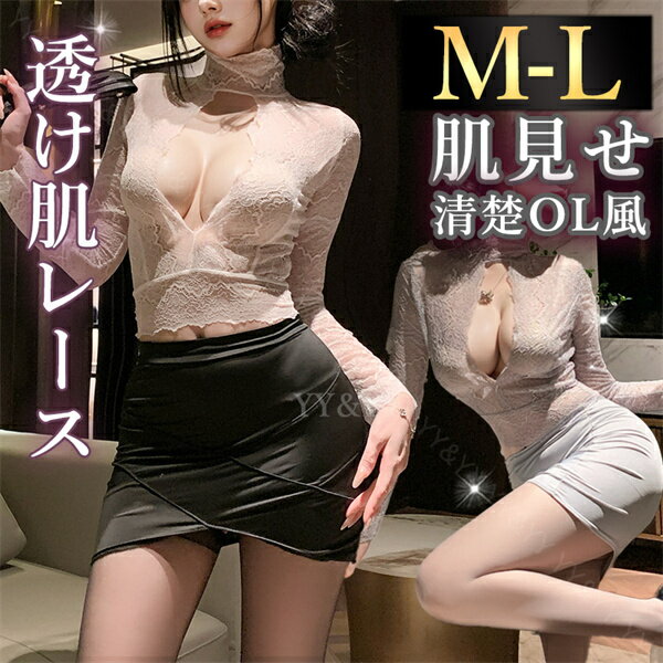 【850円OFF有】ボディコン セクシー ランジェリー コスチューム OL 秘書 教師 コスプレ シースルー シャツ セット エロコスプレ 誘惑 超過激 下着 上下セット セクシーランジェリー エロ下着 レディース ランジェリー タイトスカート ミニ丈