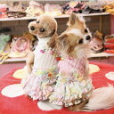 JKリボン付きフリルワンピース ニット ハイネック 小型犬セール トイプードル パピヨン チワワ ポメラニアン 秋冬新作 犬ウェア 犬 服 可愛い SALE ポ...