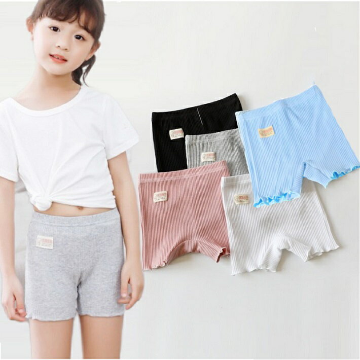 割引クーポン有（スーパーセール限定）★BAOBAO バオバオ Kids pants 薄手ヘムレース2分丈レギンス 女の子 ボトムス レギパン レギンス スパッツ ペチコート ペチパンツ インナーパンツ fs04gm 子供服パンツ 韓国子供服 白 ブラック ピンク グレー ブルー 100cm-160cm