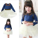 BAOBAO バオバオ 子供服チュールワンピース　フォーマルワンピース 韓国子供服 fs04gm kids 女の子 結婚式 ピアノ発表会 演奏会 ミニス..