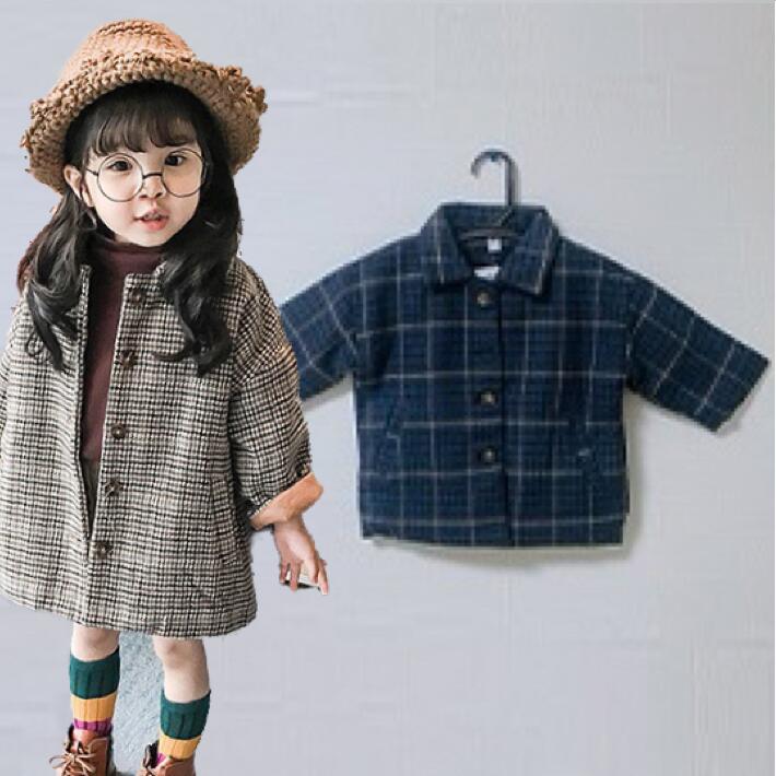 子供コート 女の子トレンチコート 長袖コート ガールズコート 綿コート チェックコート 防寒 キッズコート フォーマルコート 通学 通園 結婚式 キュート キッ...