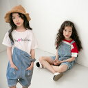 【メール便可】デニムオーバーオール短パン　fs04gm【子供服　おすすめ】[女の子]　デニムジーパンデニムオーバー短パン　デニムパンツ　デニムジーンズ　子供服ジンズ　子供服デニムパンツ　韓国子供服　女の子　110cm　120cm　130cm　140cm　150cm　160cm