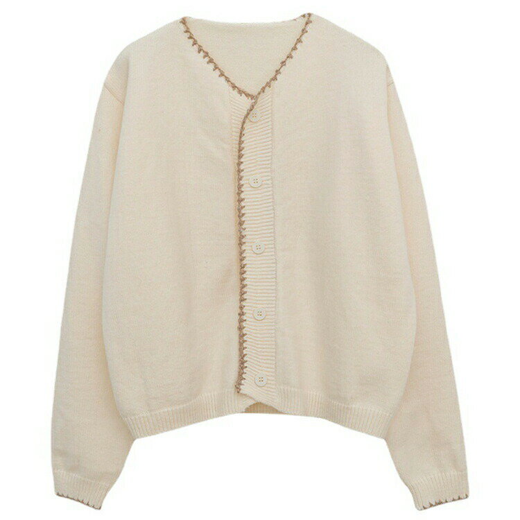 【送料無料】秋冬服 ノーカラー カーディガン レディース ニット カーディガン オフィス トップス アウターインナー 春 秋冬コーデ 羽織り Vネック 長袖 セーター レディース ゆったり 軽量 切り替え シンプル 事務 大きいサイズ 前開き 形態安定 学校 ベージュ/ネイビー/レ