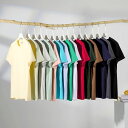 【送料無料】240 グラム 正肩 ダブル紗 綿 100% 日系 半袖 T シャツ 男女兼用 素色 【カップル ローズフィット 純色 トップス 潮流 日常着】
