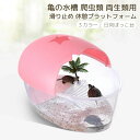 【送料無料】亀の水槽 亀用水槽 カメ用水槽 カメ ボックスかめ ケース カメの水槽 爬虫類 両生類用 水槽 飼育ケース タートルタンク カメ生息地 滑り止め 休...