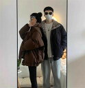 【送料無料】中綿コート ペアルック 厚手 ジャケット 男女兼用 防寒 コート おしゃれ レディース メンズ アウター カップル フェイクダウンジャケット 暖かい...