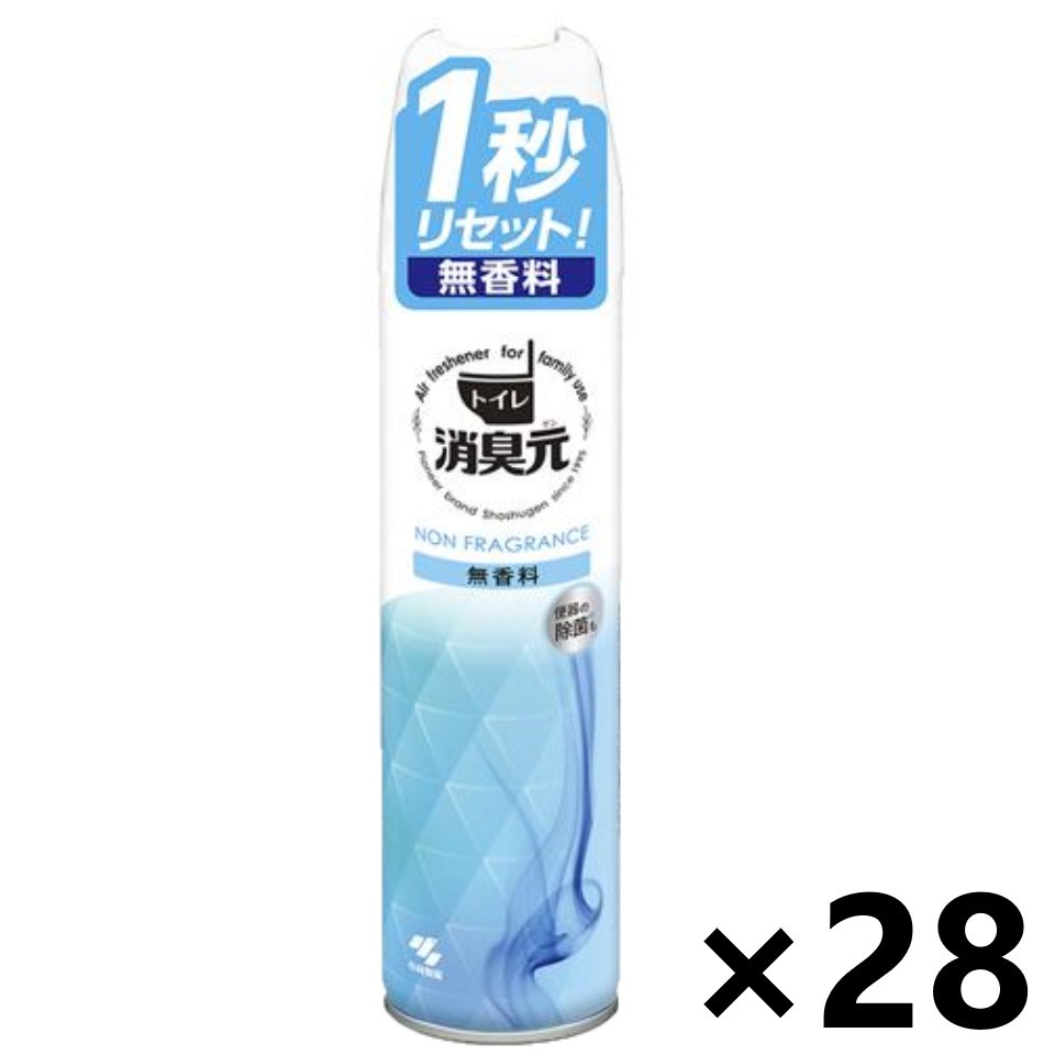 【送料無料】トイレの消臭元スプレー 無香料 280mlx28本 小林製薬