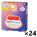 【送料無料】めぐりズム 蒸気でホットアイマスク 無香料 5枚入x24箱 花王(4)