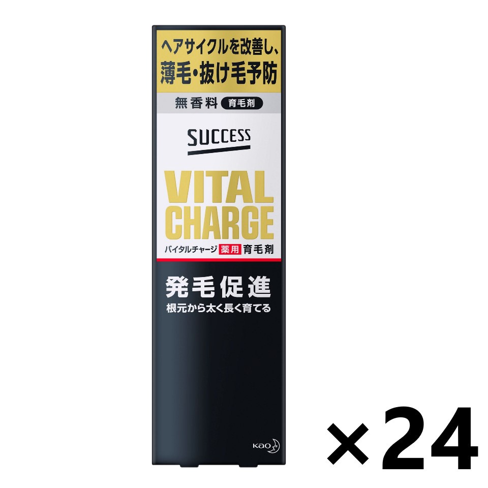 【送料無料】サクセス バイタルチャージ 薬用育毛剤 200mlx24本 花王