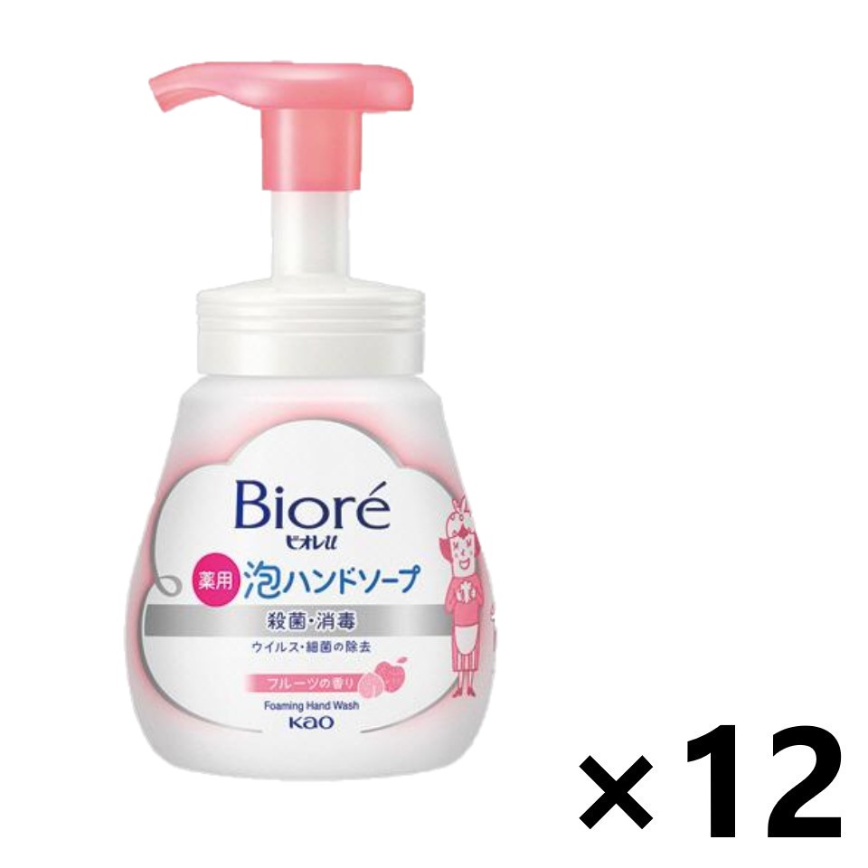 【送料無料(※一部地域を除く)】ビオレu 泡ハンドソープ フルーツの香り ポンプ 240mlx12本 花王