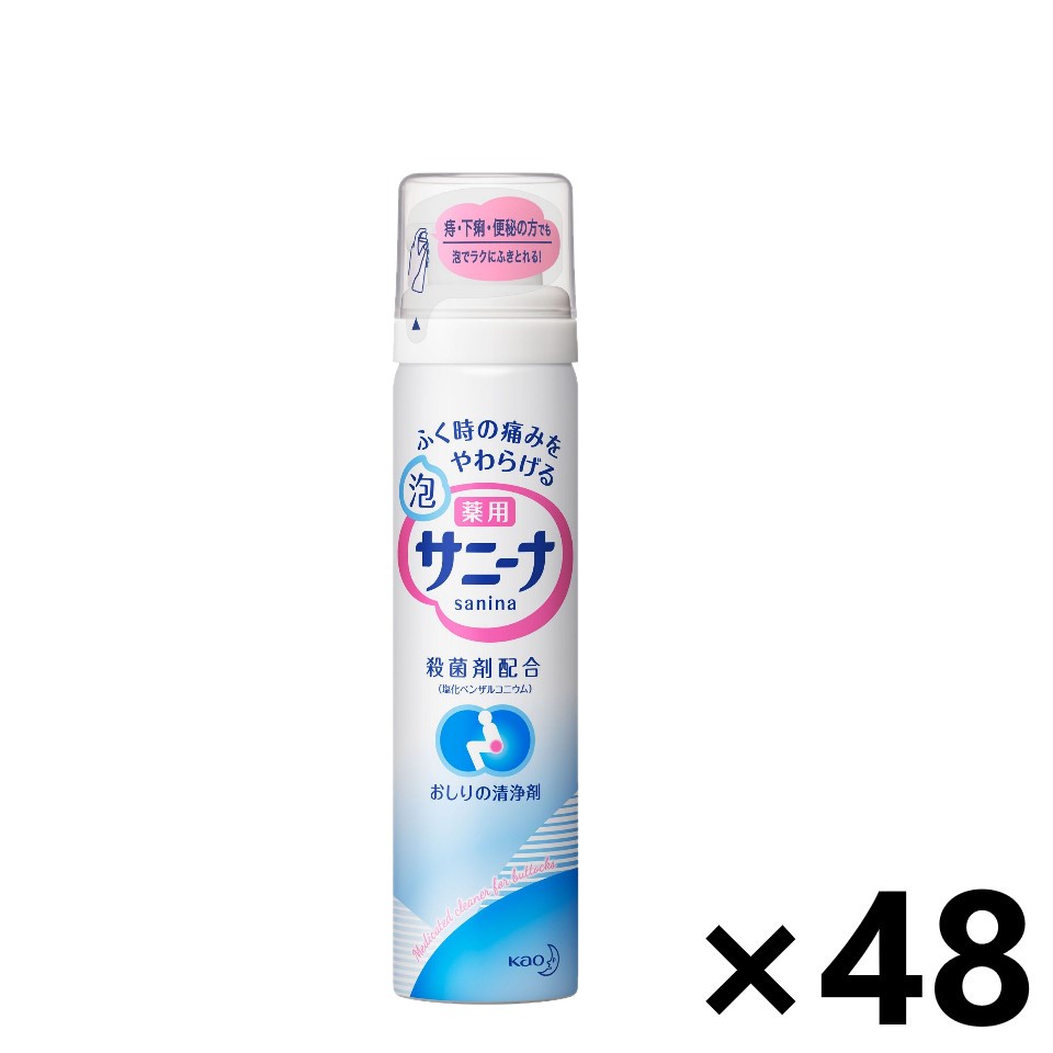 【送料無料】薬用 泡サニーナ 70gx48個 おしりのケア用品 花王