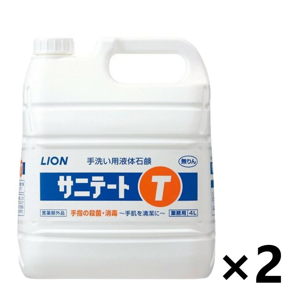 【送料無料(※一部地域を除く)】＜業務用＞ サニテートT 4Lx2個 ハンドソープ ライオンハイジーン