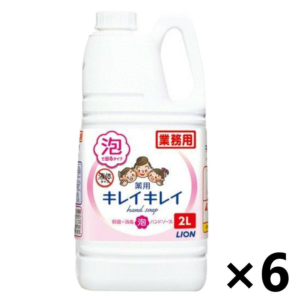 【送料無料】＜業務用＞ キレイキレイ 薬用泡ハンドソープ 2Lx6個 ハンドソープ ライオンハイジーン