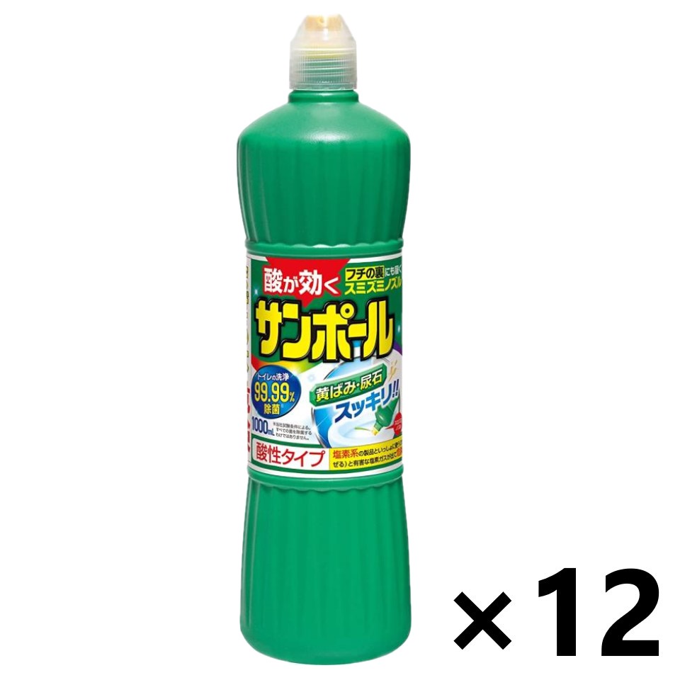 【送料無料】サンポールV 1,000mlx12本 トイレ用洗浄剤 大日本除蟲菊 KINCHOのサムネイル